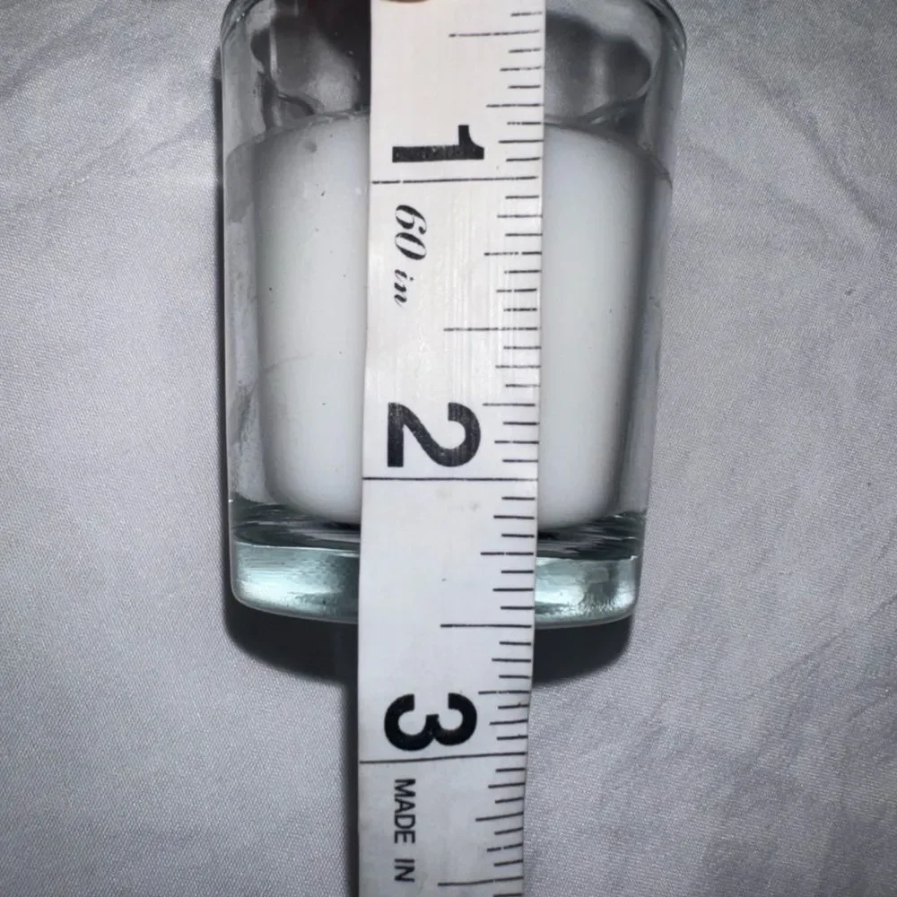 Set of 7 White Votive Candles